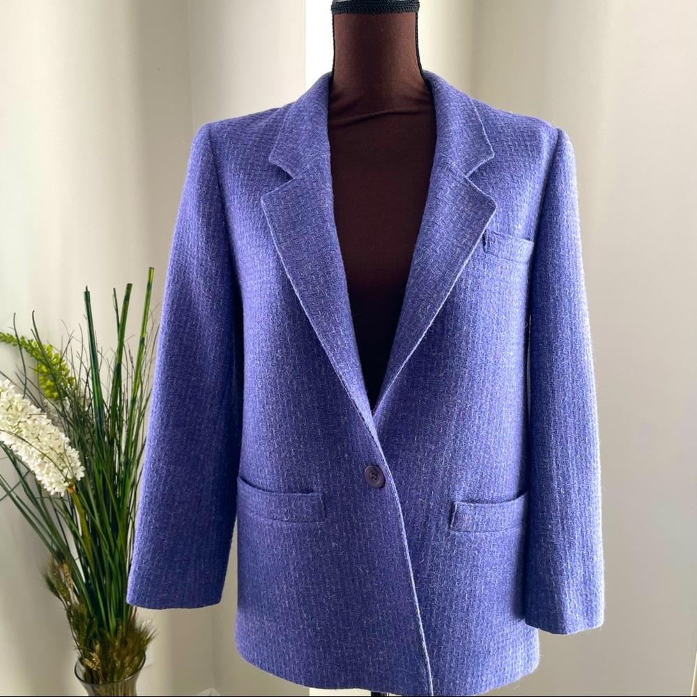 Pendleton Purple Wool Blazer